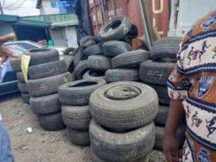 Intercepted Fairly Used Tyres By FOU, Zone A, Enforcement Officers On Patrol